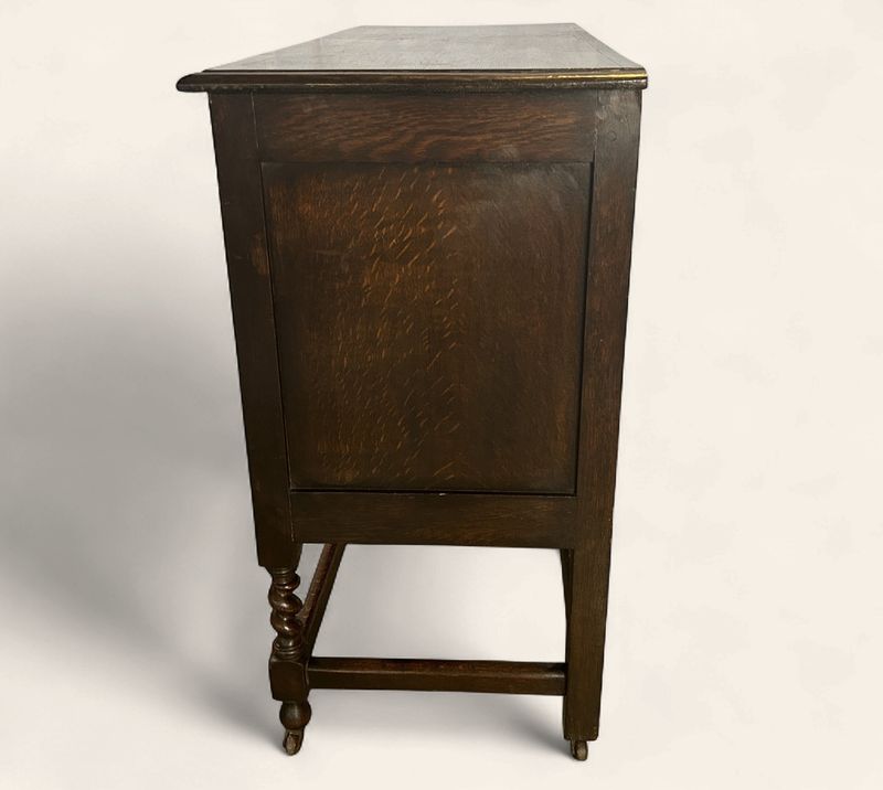 E35 - Three Drawer Oak Dresser