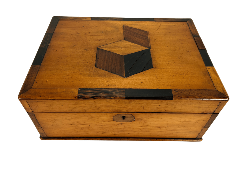 P387 - 1800s Keepsake Box with Inlay