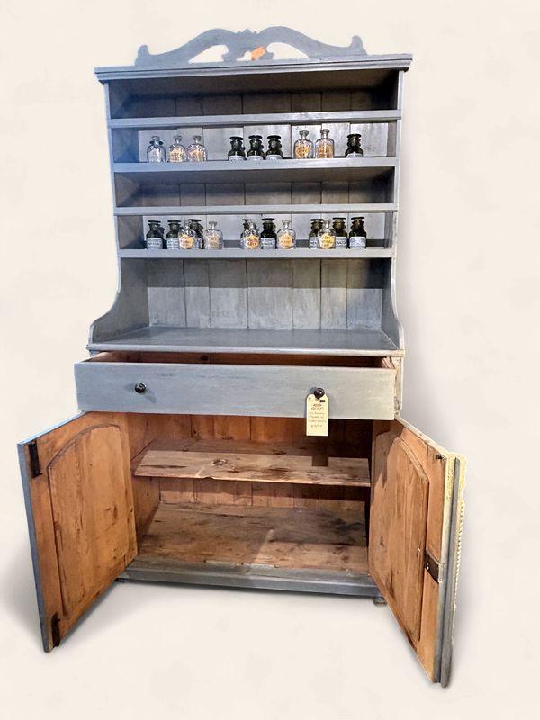 S6 - Painted Cupboard w/ 2 Open Shelves