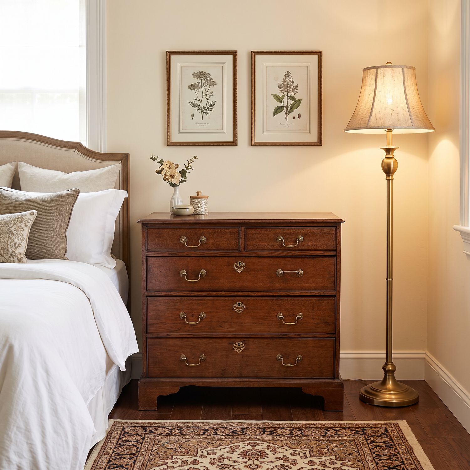 E6 - English Oak Antique Chest of Drawers