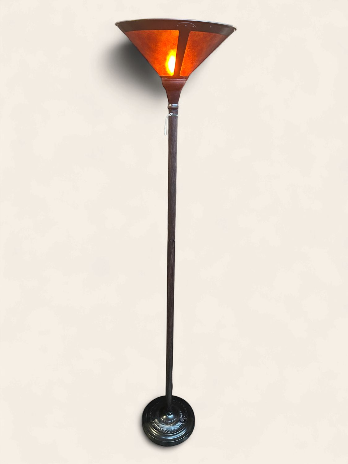 Mica Shade Torchiere Lamp - CL