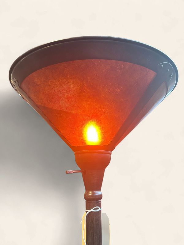 Mica Shade Torchiere Lamp - CL