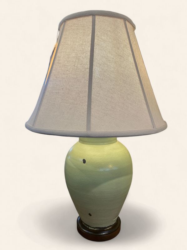 Apple Green Pottery Lamp- ZE