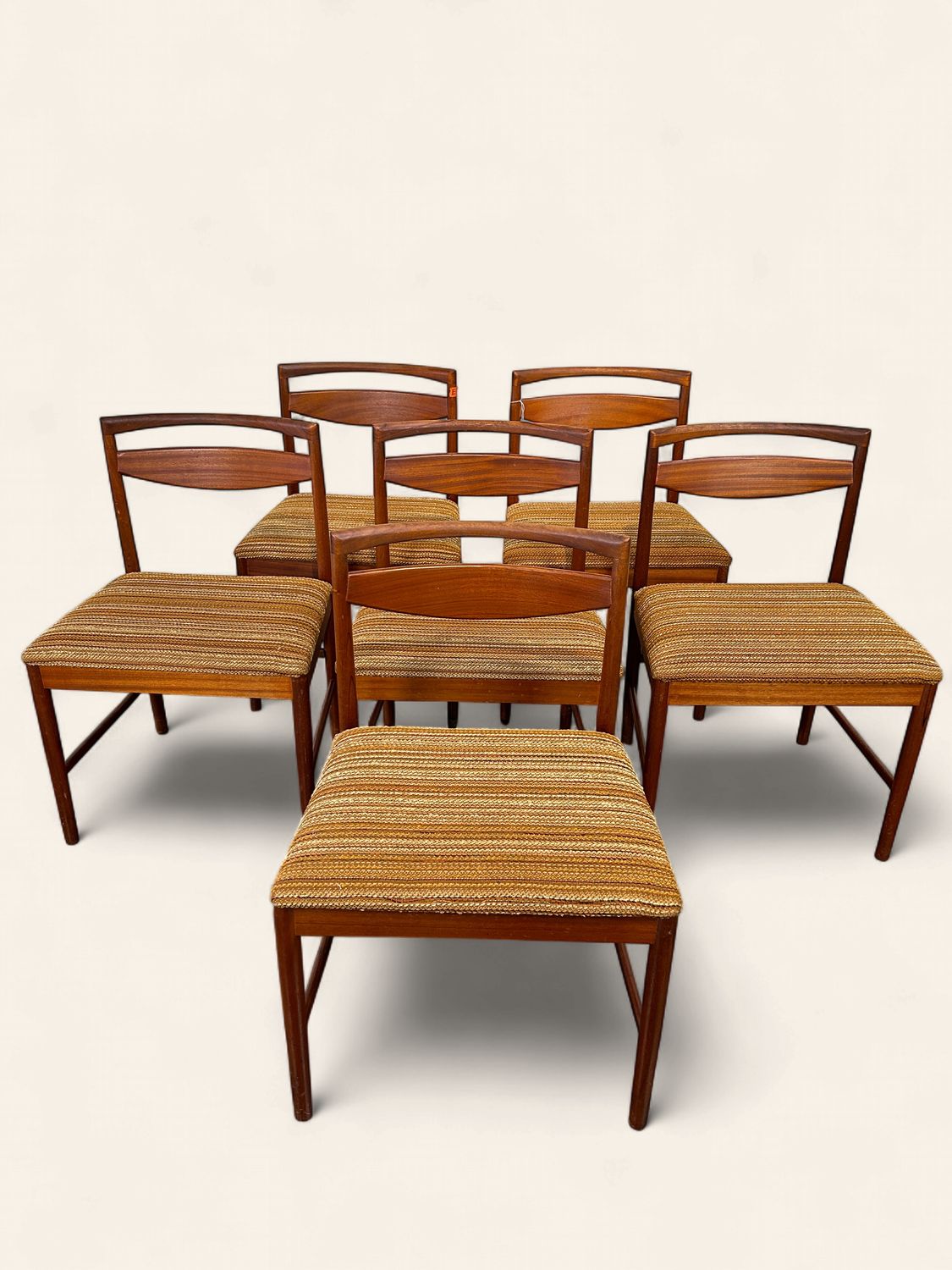 E73 - 6 McIntosh Teak MCM Dining Chairs