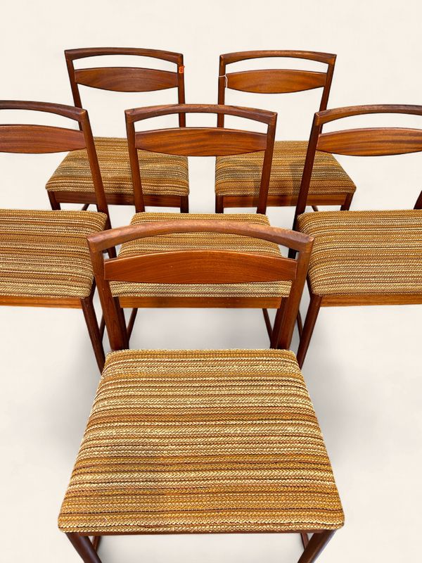 E73 - 6 McIntosh Teak MCM Dining Chairs