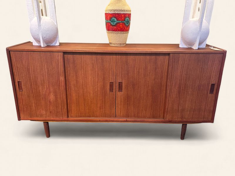 S23 - MCM 4 Sliding Door Teak Sideboard