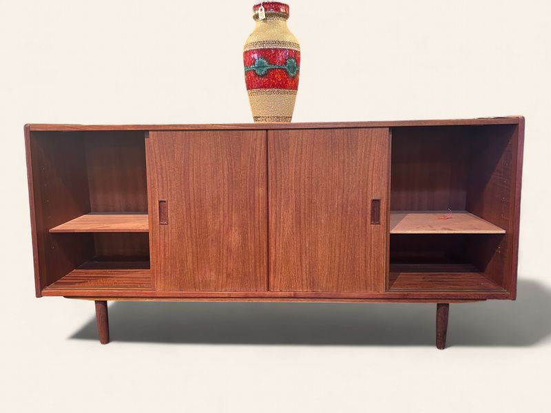 S23 - MCM 4 Sliding Door Teak Sideboard