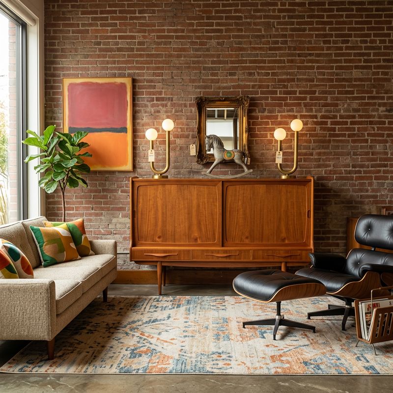 S32 - MCM Tall Boy Teak Sideboard with 2 Sliding Doors over 3 Drawers "Jetson" Paneled Fronts