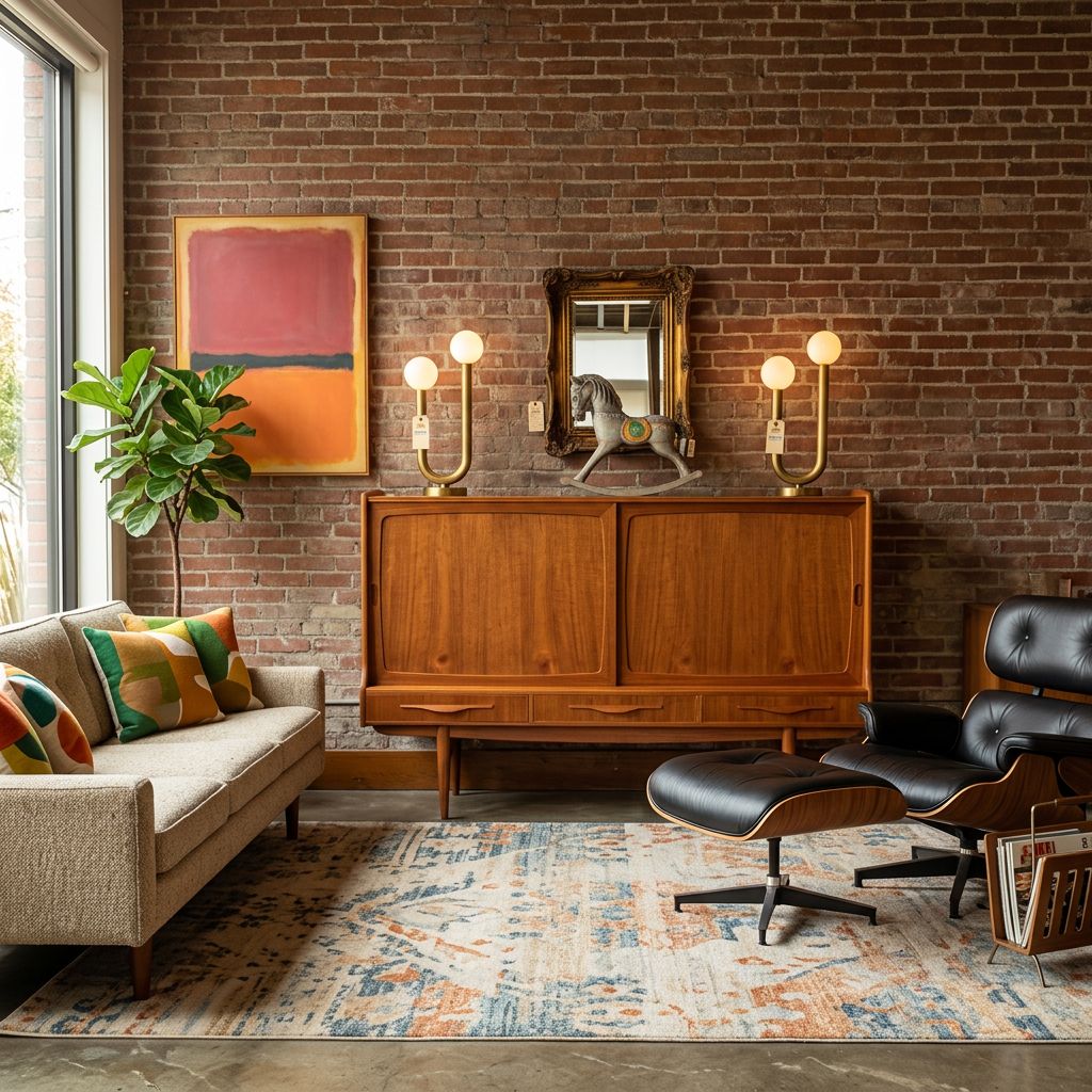 S32 - MCM Tall Boy Teak Sideboard with 2 Sliding Doors over 3 Drawers "Jetson" Paneled Fronts