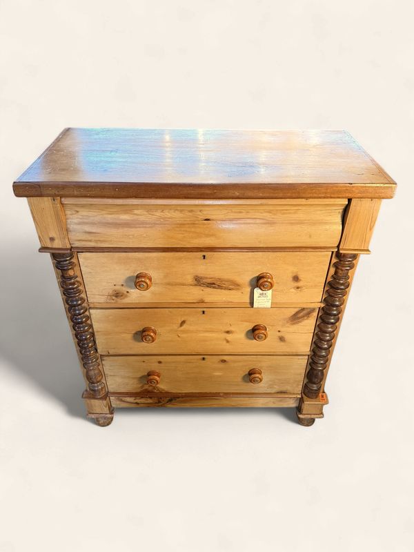 E100 - Empire English 4 drawer tall chest