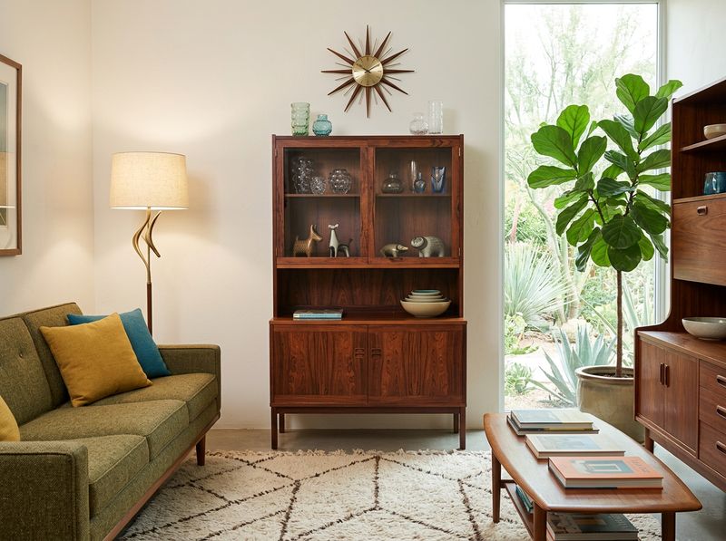 S41 - 1960s Danish Modern display cabinet in Rosewood