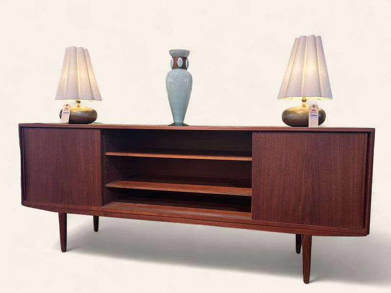S22 - MCM Sideboard with notable outfitted drawers & 4 sliding doors