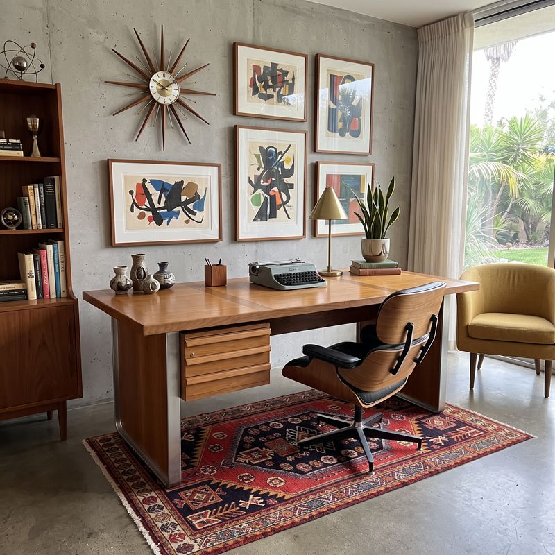S34 - Fantastic Swedish MCM Walnut Desk by renowned designer Karl Erik Ekselius - circa late 1960s