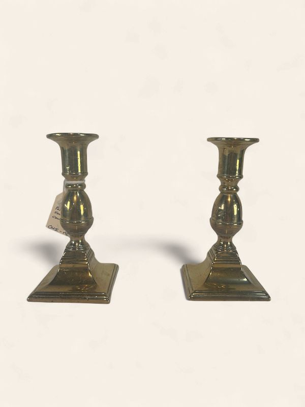 P246 - Pair Brass Candlesticks