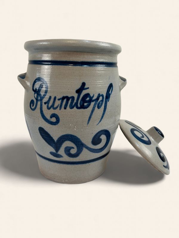 P265 - Blue/White Stoneware Urn