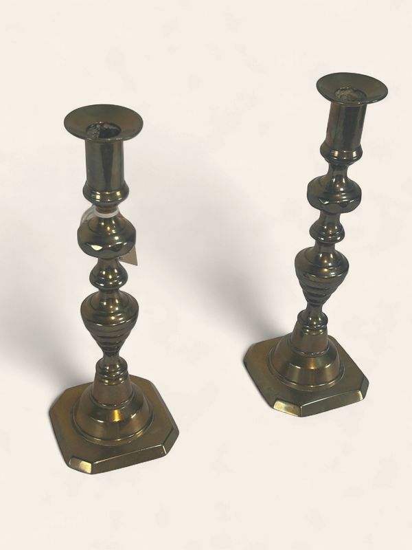 P226 - Pair Brass Candlesticks