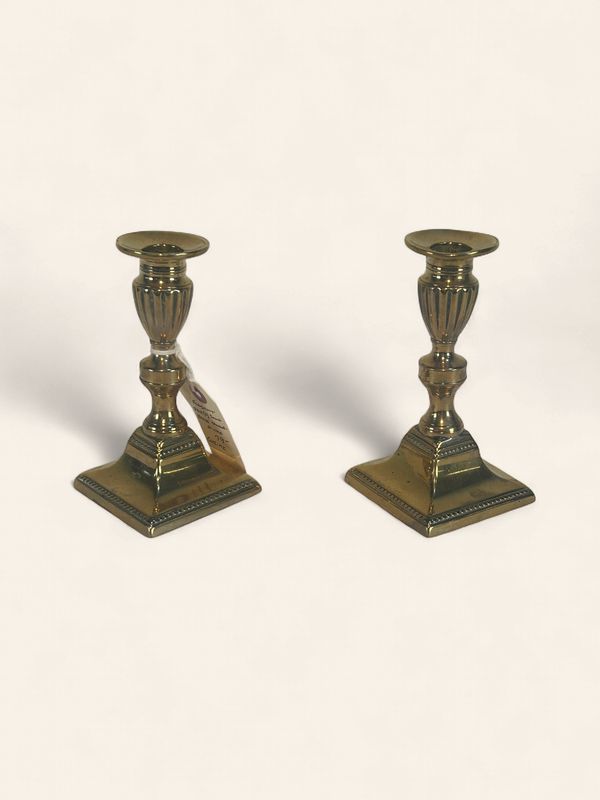 P228 - Pair Brass Candlesticks