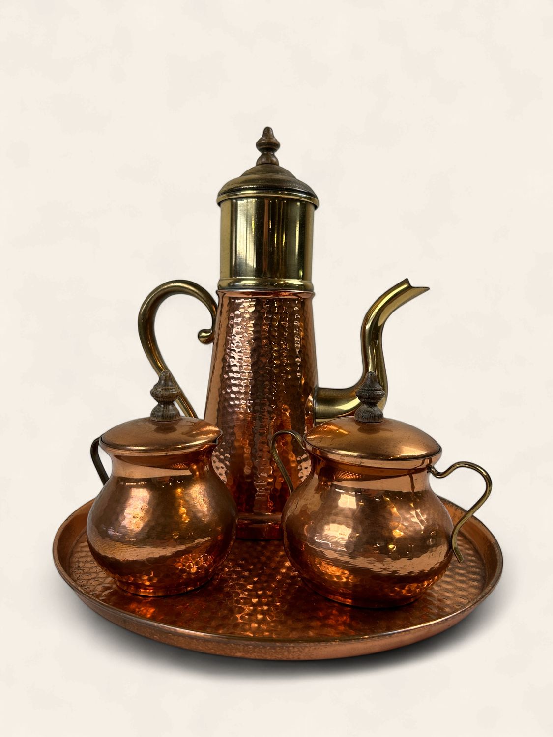 P289 - Copper 4 Piece Tea Service