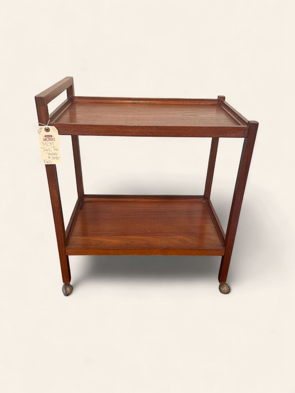 E132 - MCM Teak Tea Trolley