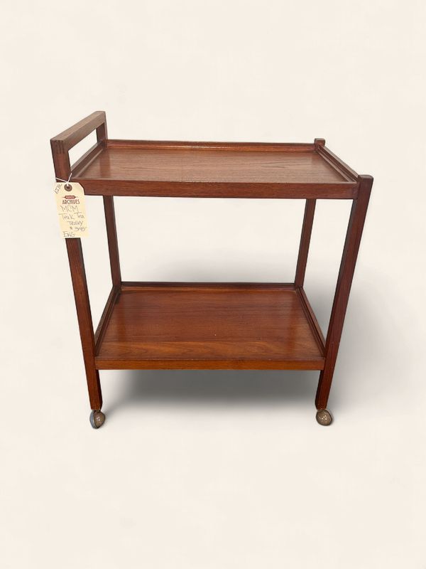 E132 - MCM Teak Tea Trolley