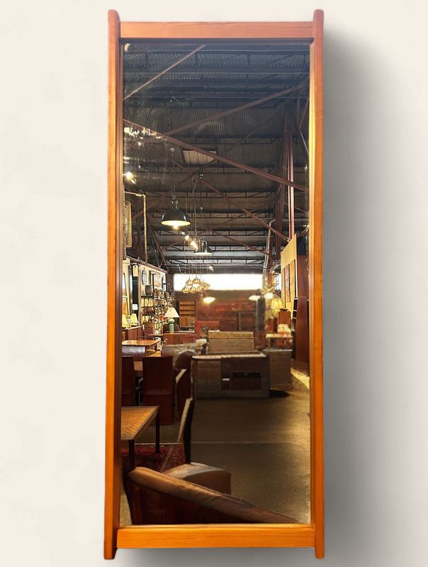S62 - Teak Rectangular Mirror Sourced in Sweden