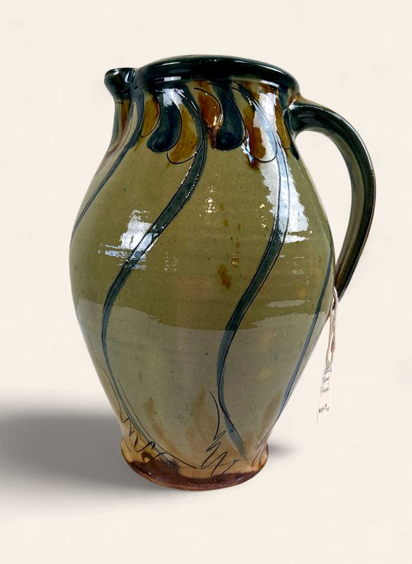 O142 - Antique studio pottery pitcher