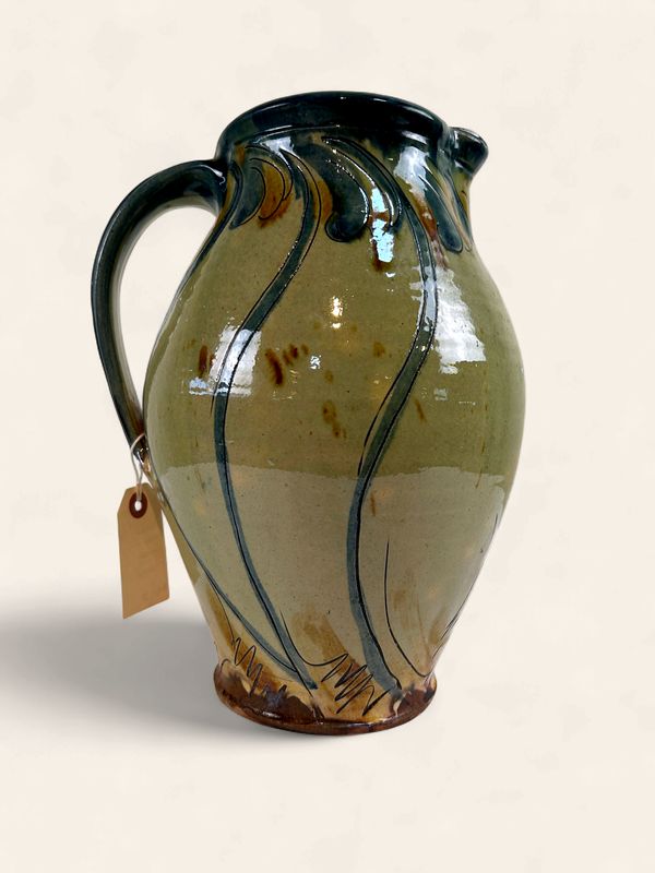 O142 - Antique studio pottery pitcher