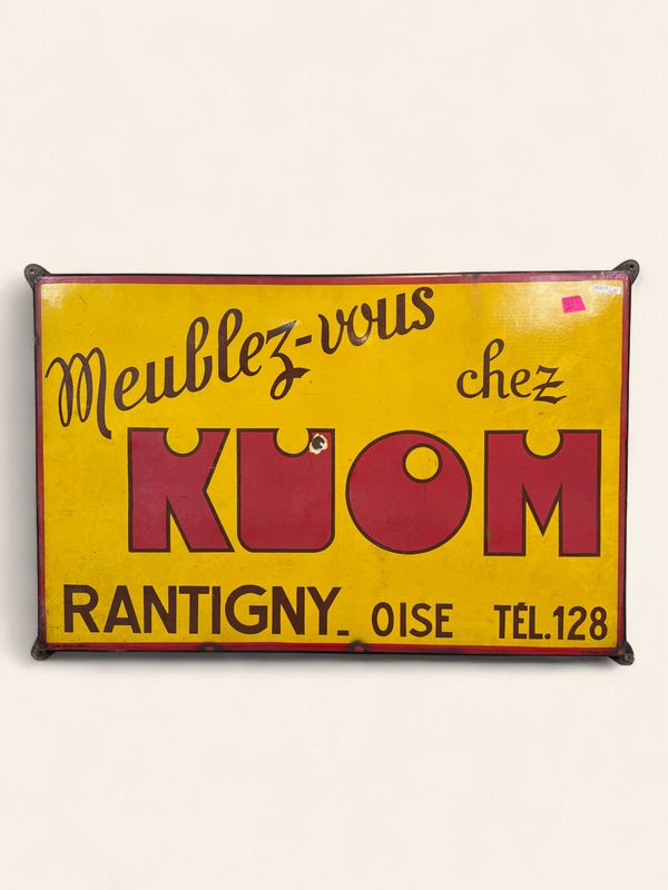 O145 - French Metal Sign