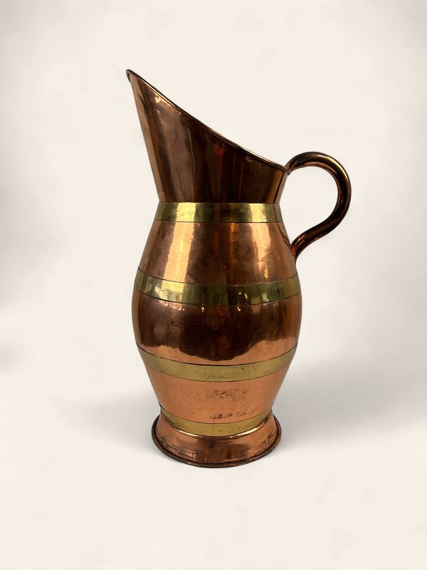 A3 - Large Copper and Brass Pitcher/Vase