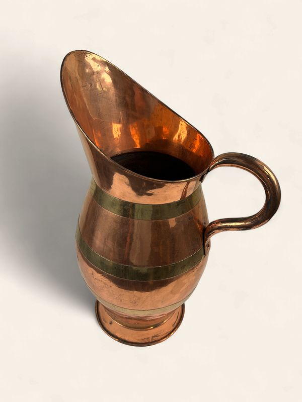 A3 - Large Copper and Brass Pitcher/Vase