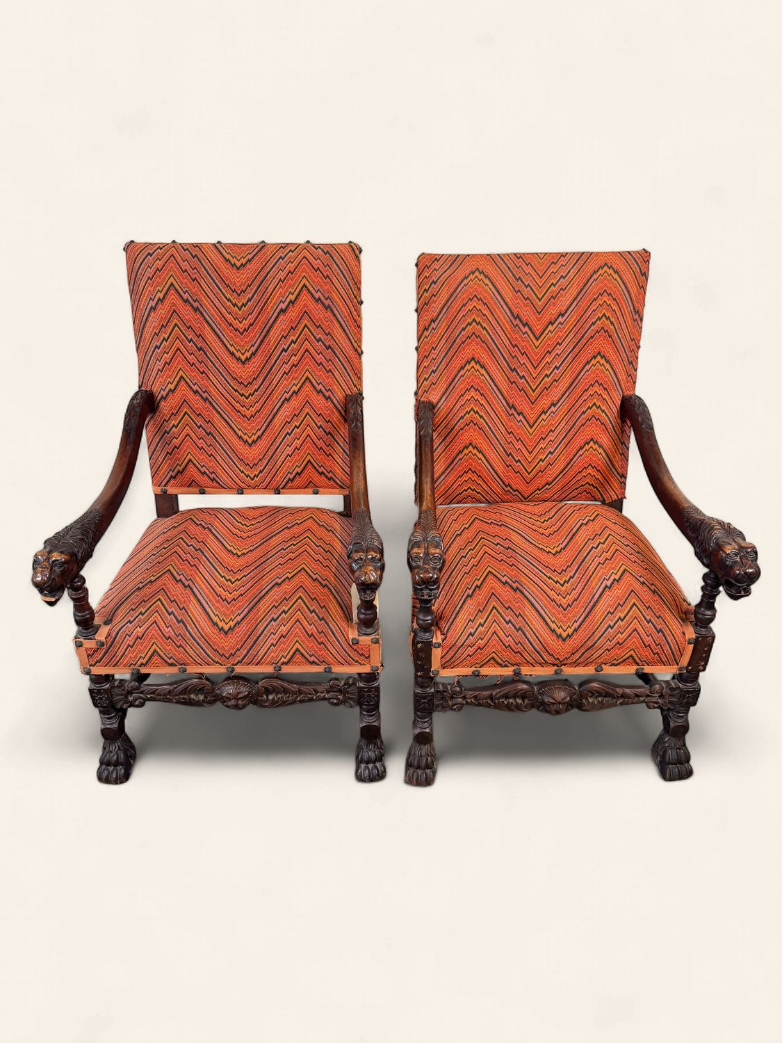 O36 - Antique Regal French Oak Chair