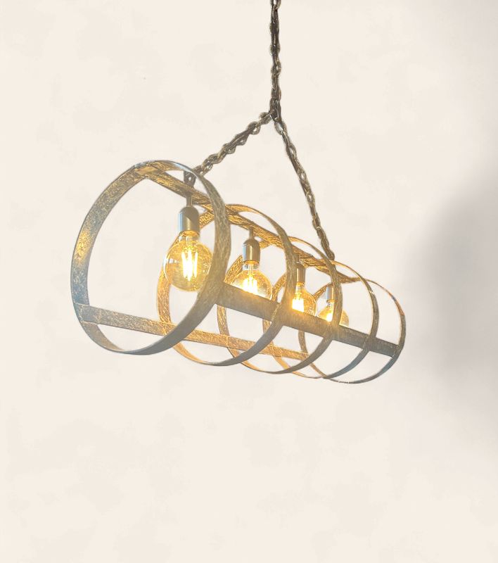 J7 - Upcycled Industrial Style Lamp by Alabama Metal Artist