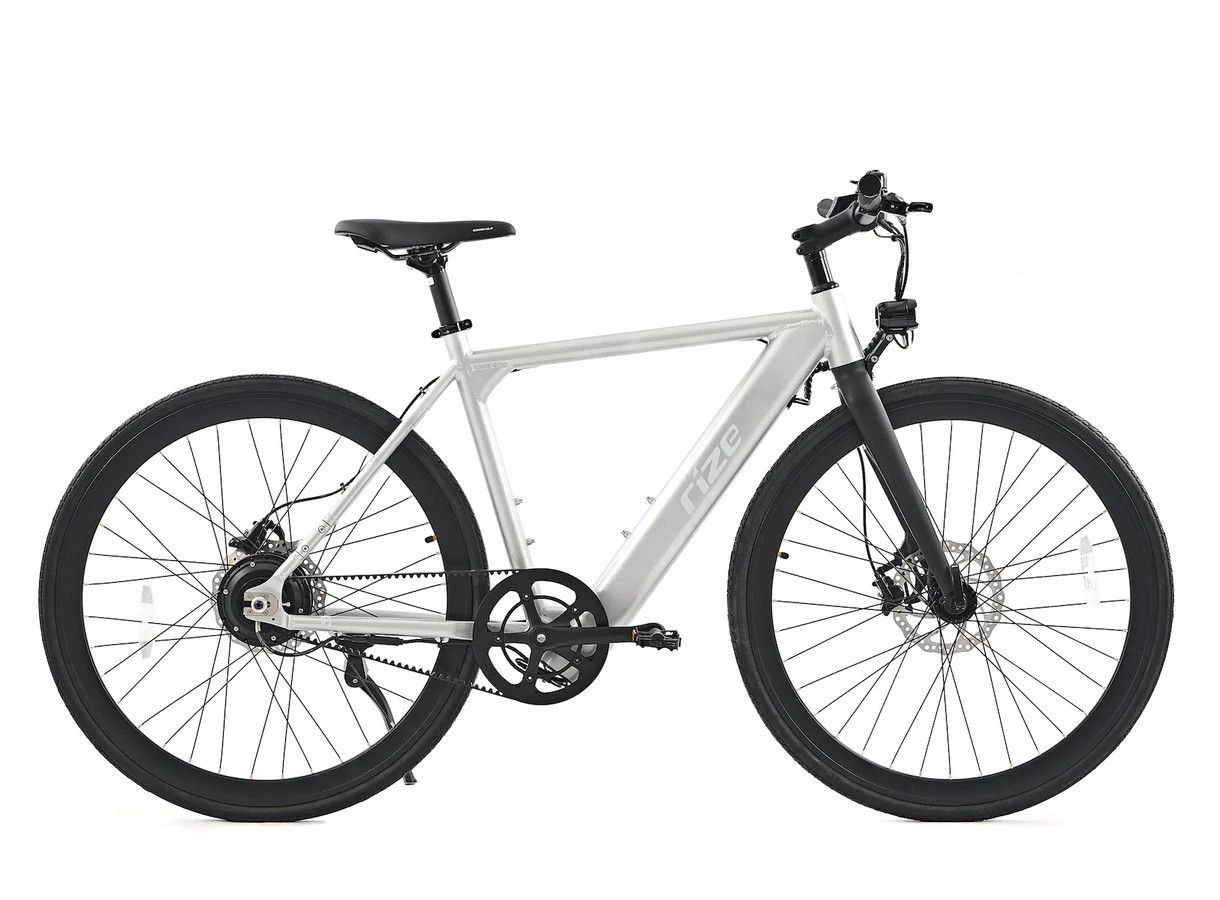 Rize Fixie Belt-Drive, Color: Gloss Silver, Size: 19"
