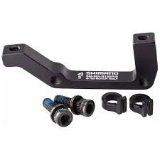 Shimano, SM-MA-R180P/S, Disc brake adapter for Post Mount caliper, Rear, ISO frame, 180mm rotor