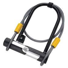 OnGuard, OG 5815, U-Lock, 106mm x 200mm (4.2'' x 7.9'') / Cable 10mm x 120cm (10mm x 4')