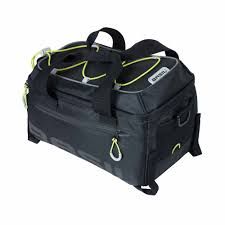 Basil, Miles, Trunk Bag, 7L, Black/Lime