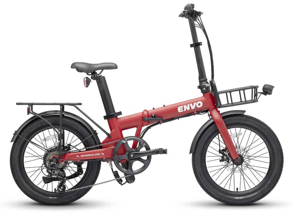 Envo Lynx 20" Folding eBike, Color: Red