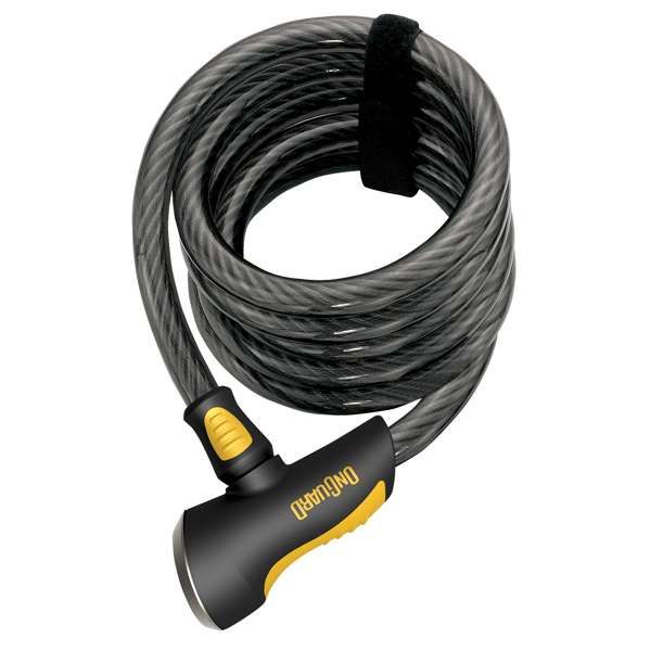 OnGuard, Doberman 8028, Coil cable with key lock, 12mm x 185cm (12mm x 6')