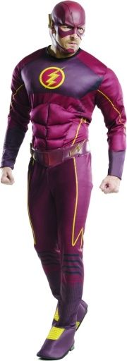 The Flash Deluxe Adult Costume, Size: (XL)