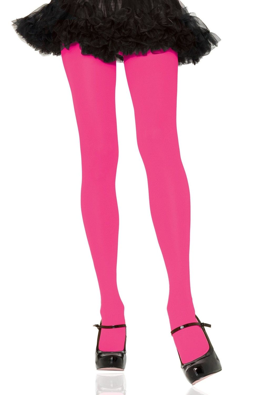 NYLON TIGHTS NEON PINK