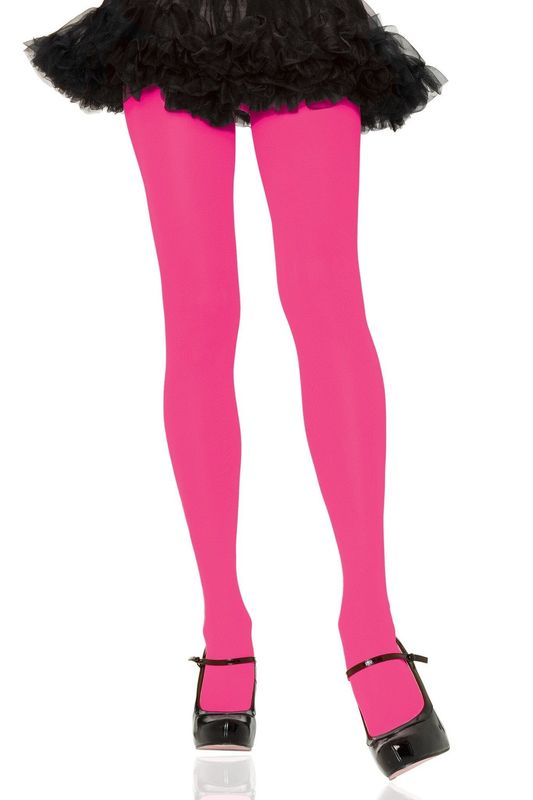 NYLON TIGHTS NEON PINK