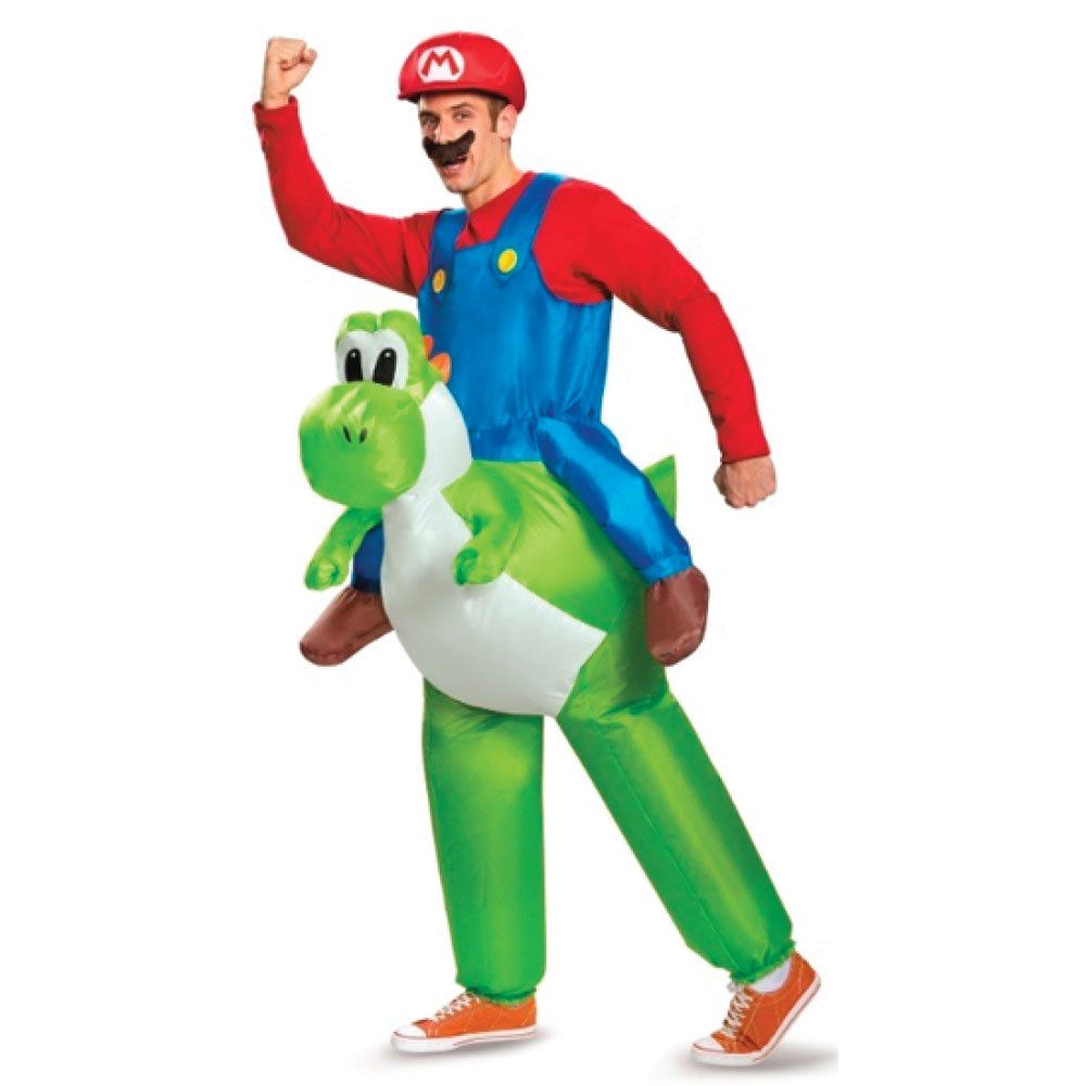 Mario Riding Yoshi Inflatable Costume