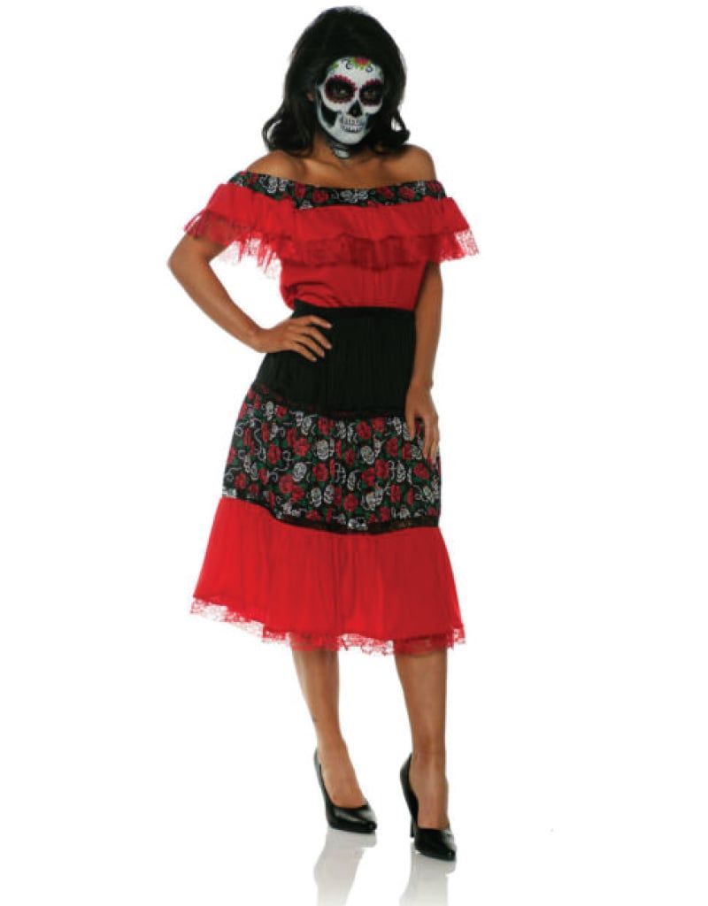 SKULL SENORITA RED