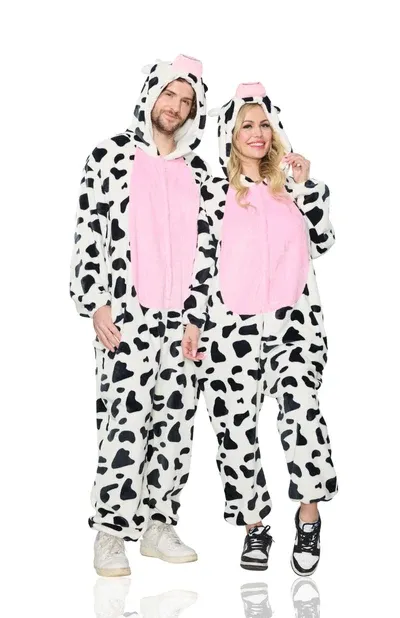 Hooded Plush Jumpsuit - Adult