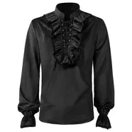 RUFFLE FRONT SHIRT
