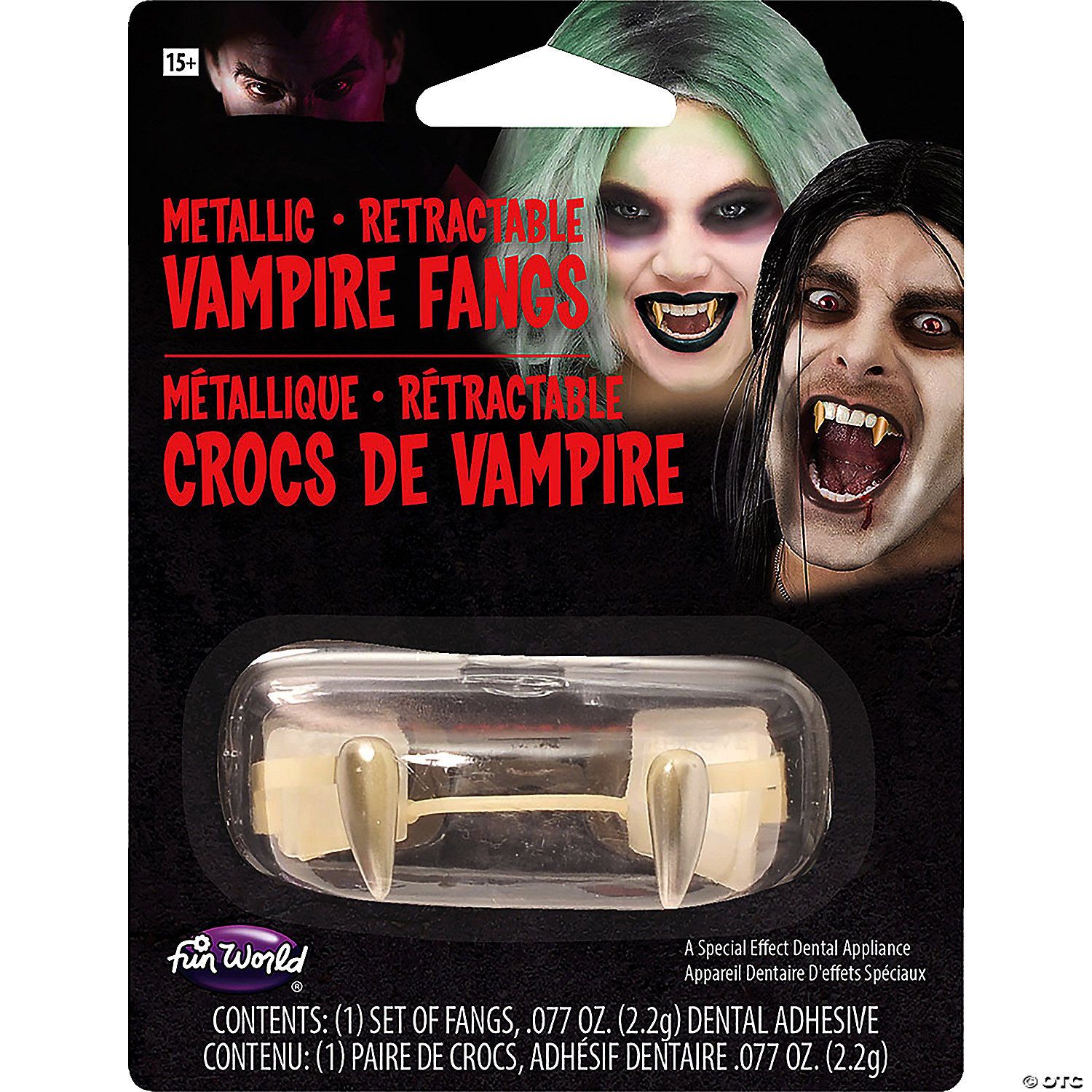 RETRACTABLE FANGS METALLIC