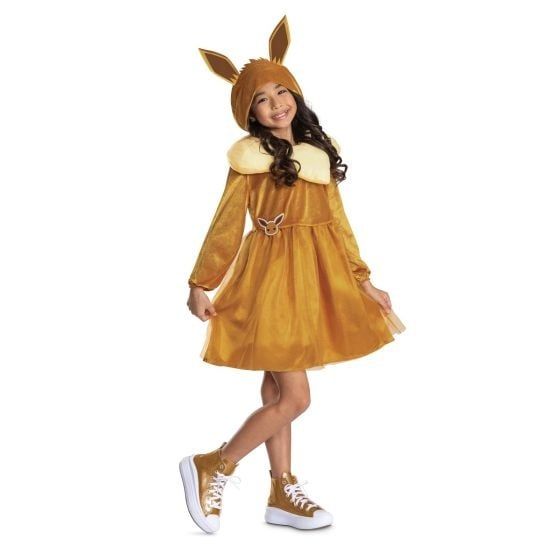 Eevee Hooded Dress Girls Costume