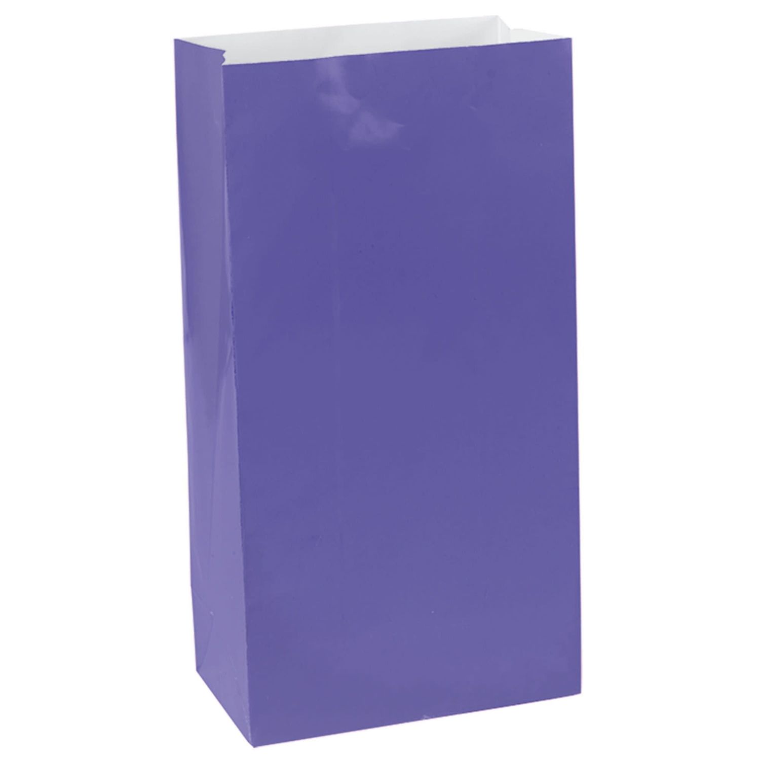 12CT MINI PAPER BAG PURPLE