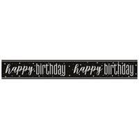 9FT BANNER GLITZ BLACK