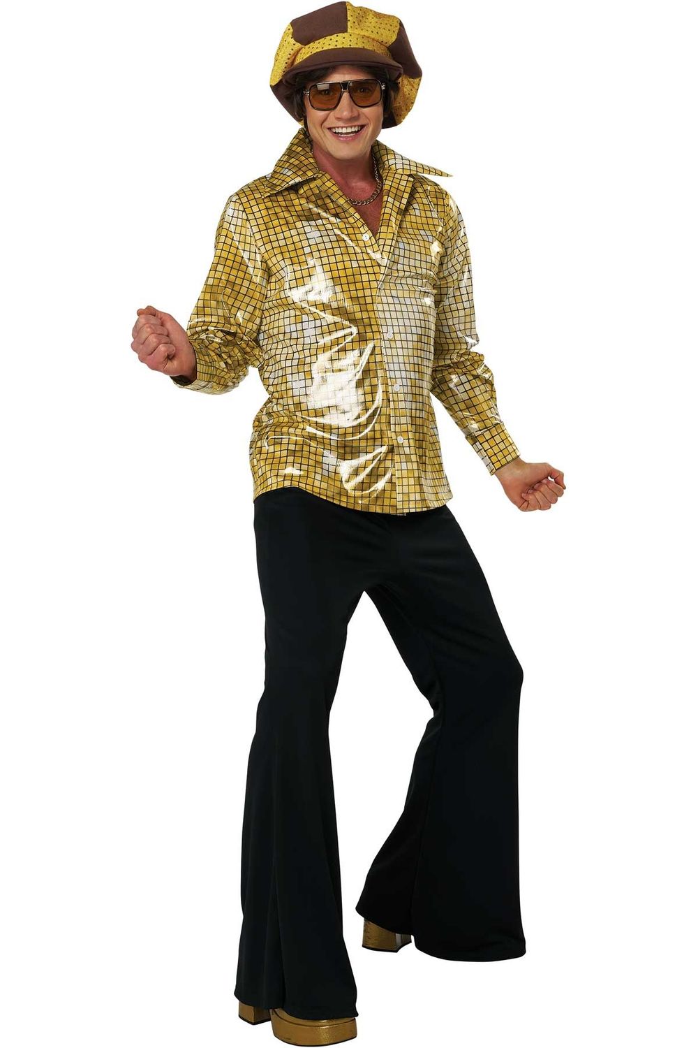 DISCO SHIRT &amp; HAT SET GOLD